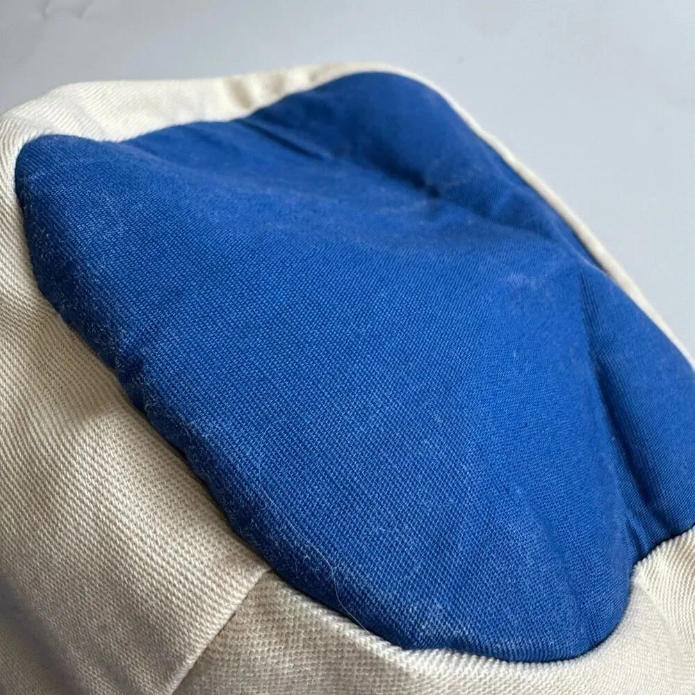 Vintage Walt Disney Production Mickey Mouse Wide Brim Hat Blue White Made In USA
